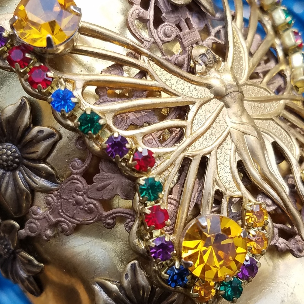 Gold Butterfly Cuff Bracelet